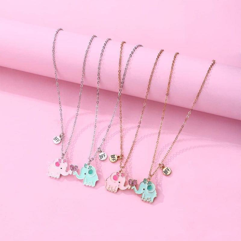 DOYYCA Best Friend Necklace Gifts Friendship Necklace Magnetic Matching Heart Unicorn Dolphin BFF Necklace for 2 Girls - Image 5
